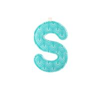 Lilliputiens Lettre décorative en tissu à suspendre S 9,5 cm Vert