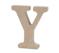 Lettre de L'alphabet en Bois Y, Plaque Décorative pour Mur | Panneau en Panneau de Fibres, Usage Mariage et Jardin, pour Apprentissage et Jeux Intellectuels