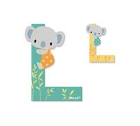 Lettre de l'alphabet - JANOD - Pure L - Bois - Vert - 6,4x0,7x8,7 cm