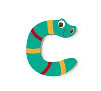 Lettre décorative 'C' en bois Animaux Amusants 6cm Scratch® - Lettre