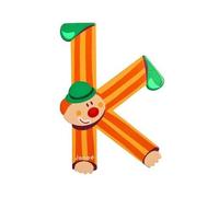 Lettre Décorative Clown En Bois : K