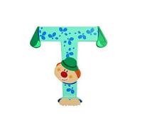 Lettre Décorative Clown En Bois : T