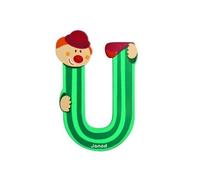 Lettre Décorative Clown En Bois : U