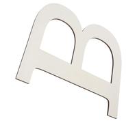 Lettre Décorative en Bois B Non Peinte 12 Pouces pour Mur | Surface Vierge à Peindre, Style Classique Élégant, pour Portes et Fonds de Fête, Beige