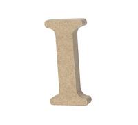Lettre Décorative en Bois I, Plaque D’alphabet en Mdf | Décoration de Mariage et Jardin, Jouet Éducatif pour Jeunes Garçon et Filles, Usage Bébé