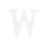 Lettre Décorative en Bois W 8cm, Blanc, pour Maison | Décoration Simple et Créative, Style Rustique Élégant, pour Mariage et Anniversaire