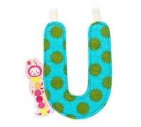 Lettre en tissu à suspendre réversible U (9,5 cm)