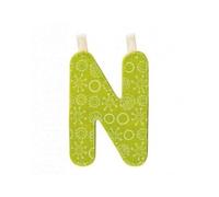 Lilliputiens – Lettre décorative en tissu N – À suspendre – 9,5 cm