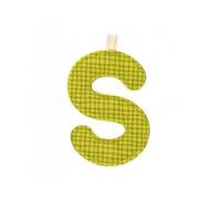Lettre en tissu à suspendre S (9,5 cm)