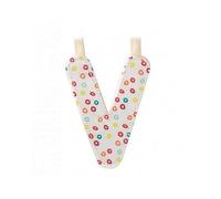 Lettre en tissu à suspendre réversible V (9,5 cm)