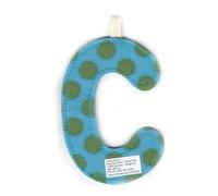 Lettre en tissu à suspendre C (9,5 cm)