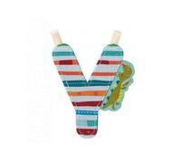 Lettre en tissu à suspendre réversible Y (9,5 cm)