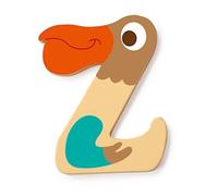 Lettre décorative 'Z' en bois Animaux Amusants 6cm Scratch® - Lettre