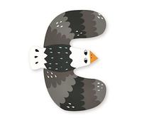Lettre 'E' décorative en bois Animaux 7 cm Vilac® par Michelle C