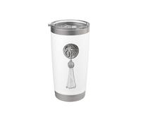 Lettre E rétro burlesque monogramme vintage Gobelet isotherme en acier inoxydable double paroi