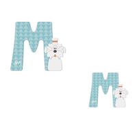 Lettre en bois Animaux M comme 'Bichon Maltais' 8 cm Sevi 1831 -