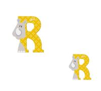 Lettre en bois Animaux R comme 'Rhinocéros' 8 cm Sevi 1831 - Jouets