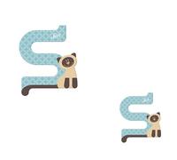 Lettre en bois Animaux S comme 'Siamois le chat' 8 cm Sevi 1831 -