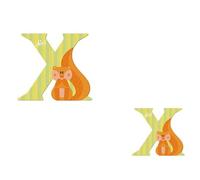Lettre en bois Animaux X comme 'Xero (Ecureuil)' 8 cm Sevi 1831 -