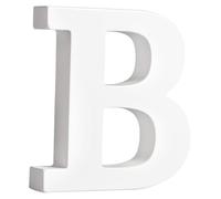 Lettre En Bois B, Fsc 100% - Blanc