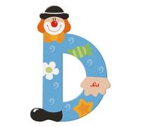 Sevi – Lettre en bois Clown D 1831 – Jouet déco en bois