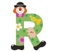 Lettre en Bois Clown R Sevi 1831 - Jouets décoration