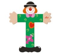 Lettre en Bois déco Clown T Sevi 1831 - décoration portes