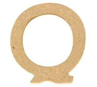 Lettre En Bois Mdf 5 X 1,2 Cm Alphabet Lettre Q - Megacrea Diy