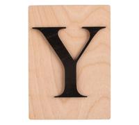Lettre En Bois Y, Fsc Mixed Credit, Noir, 10,5x14,8cm
