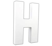 Lettre H 20,5cm - Blanc