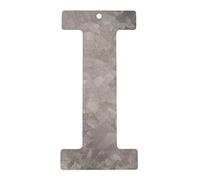 Lettre I en métal galvanisé Hauteur 12 cm Alphabet - Initiales