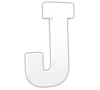 Lettre J 20,5cm - Blanc