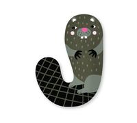 Lettre 'J' décorative en bois Animaux 7 cm Vilac® par Michelle C