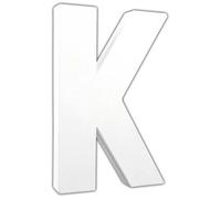 Lettre K 20,5cm - Blanc