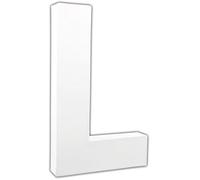 Lettre L 20,5cm - Blanc