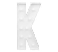 Lettre lumineuse LED décorative d'anniversaire avec 10 ampoules blanches | Lettre décorative LED à piles pour mariage et fête, décoration lumineuse autoportante