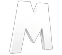 Lettre M 20,5cm - Blanc