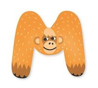 Lettre 'M' décorative en bois Animaux 7 cm Vilac® par Michelle C