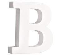 Lettre MDF B , blanc, 11cm, épaisseur 2cm