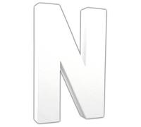 Lettre N 20,5cm - Blanc
