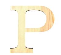 LETTRE P - 19 CM - BOIS