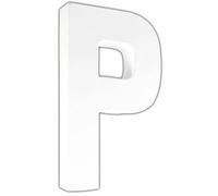Lettre P 20,5cm - Blanc