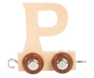 Lettre P Train en bois couleur Naturelle Small foot by Legler® -