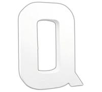 Lettre Q 20,5cm - Blanc