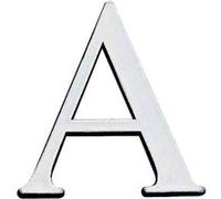 Lettre Q adhésive plastique relief couleur or G