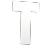Lettre T 20,5cm - Blanc