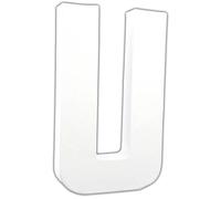 Lettre U 20,5cm - Blanc
