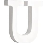 Lettre U - MDF Blanc - 11 cm - Rayher Blanc G