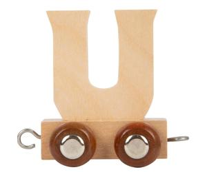 Lettre U Train en bois couleur Naturelle Small foot by Legler® -