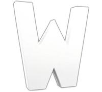 Lettre W 20,5cm - Blanc